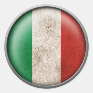 Flag Italy Disk Runder Aufkleber