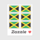 Flag Jamaica Collection Pack mit 6 Aufkleber (Blatt)