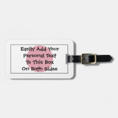 Flag Japan Easy ID Personal Gepäckanhänger (Vorderseite horizontal)