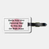 Flag Japan Easy ID Personal Gepäckanhänger (Rückseite horizontal)