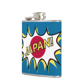 Flag Japan Kapow Comic Style Star Flachmann (Links)