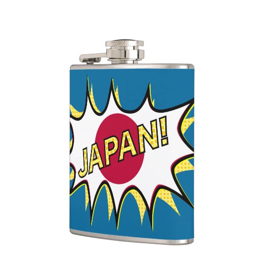 Flag Japan Kapow Comic Style Star Flachmann (Links)