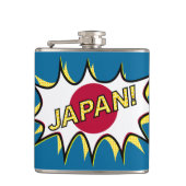 Flag Japan Kapow Comic Style Star Flachmann (Vorderseite)