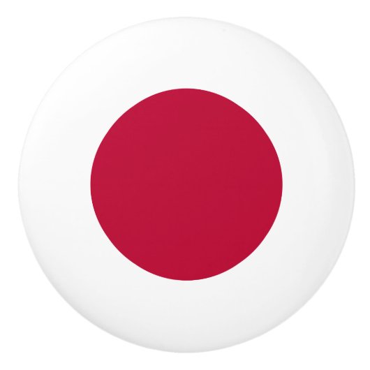 Flag Japan Keramik Knob Keramikknauf (Vorderseite)
