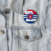 Flag Jefferson City, Missouri Pinback Button (Beispiel)