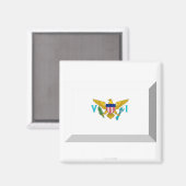 Flag Jewel Jungfrau Magnet (Vorderseite/Rückseite)