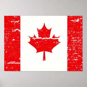 FLAG KANADA POSTER