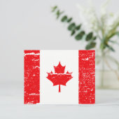 FLAG KANADA POSTKARTE (Stehend Vorderseite)