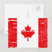FLAG KANADA POSTKARTE (Vorne/Hinten)