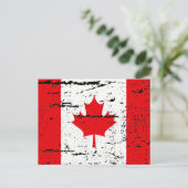 FLAG KANADA POSTKARTE (Stehend Vorderseite)