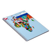 Flag-Karte der Welt 2 Notizblock (Rechte Seite)