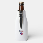 Flag-Karte mit Texas Flaschenkühler (Flasche Rückseite)