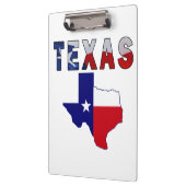 Flag-Karte mit Texas Klemmbrett (Links)