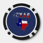 Flag-Karte mit Texas Pokerchips (Rückseite)