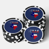 Flag-Karte mit Texas Pokerchips (Stapel)