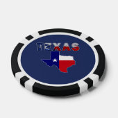 Flag-Karte mit Texas Pokerchips (Einzeln)