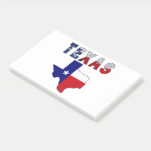 Flag-Karte mit Texas Post-it Klebezettel (angewinkelt)