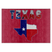 Flag-Karte mit Texas Schneidebrett (Vorderseite)