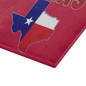 Flag-Karte mit Texas Schneidebrett (Ecke)