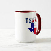 Flag-Karte mit Texas Tasse (VorderseiteRechts)