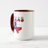 Flag-Karte mit Texas Tasse (Vorderseite Links)
