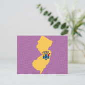 Flag-Karte New Jersey Postkarte (Stehend Vorderseite)