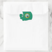 Flag-Karte Runder Aufkleber (Tasche)
