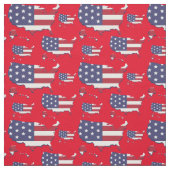 Flag-Kartenmuster der Staaten Stoff (Muster)