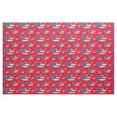 Flag-Kartenmuster der Staaten Stoff (Fat Quarter (45,7 x 55,9 cm))