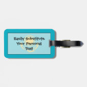 Flag Kasachstan Easy ID Personal Gepäckanhänger (Rückseite horizontal)