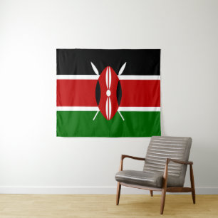 Flag Kenya Tapestry Wandteppich