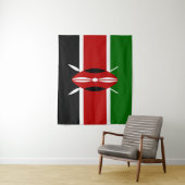 Flag Kenya Tapestry Wandteppich (Beispiel)