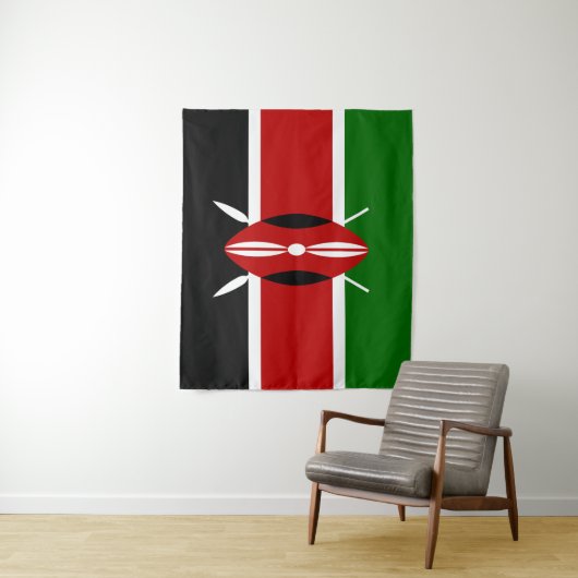 Flag Kenya Tapestry Wandteppich (Beispiel)