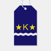 Flag Kinshasa, Kongo-Gift-Tags Geschenkanhänger (Rückseite)