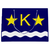 Flag Kinshasa, Kongo Große Geschenktasche Geschenktüte (Vorderseite)