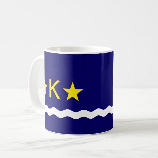 Flag Kinshasa, Kongo-Kaffee-Tasse Kaffeetasse (Vorderseite Links)