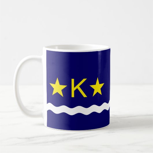 Flag Kinshasa, Kongo-Kaffee-Tasse Kaffeetasse (Links)