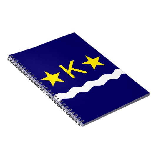 Flag Kinshasa, Kongo-Notebook Notizblock (Rechte Seite)