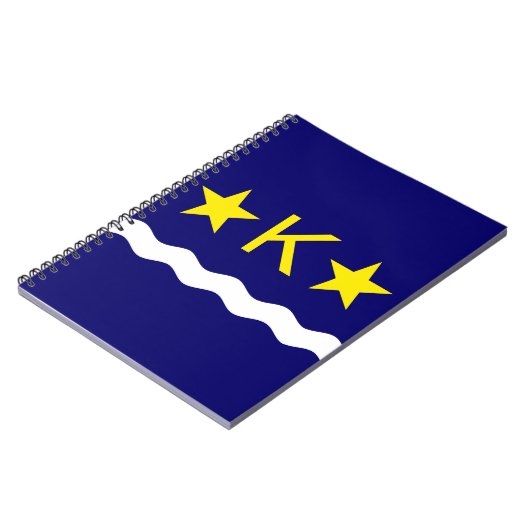 Flag Kinshasa, Kongo-Notebook Notizblock (Linke Seite)