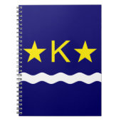 Flag Kinshasa, Kongo-Notebook Notizblock (Vorderseite)
