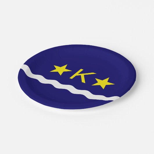 Flag Kinshasa, Kongo Paper Teller (Schrägansicht)