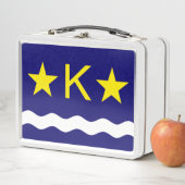 Flag Kinshasa, Kongoblatt Metall Brotdose (Beispiel)