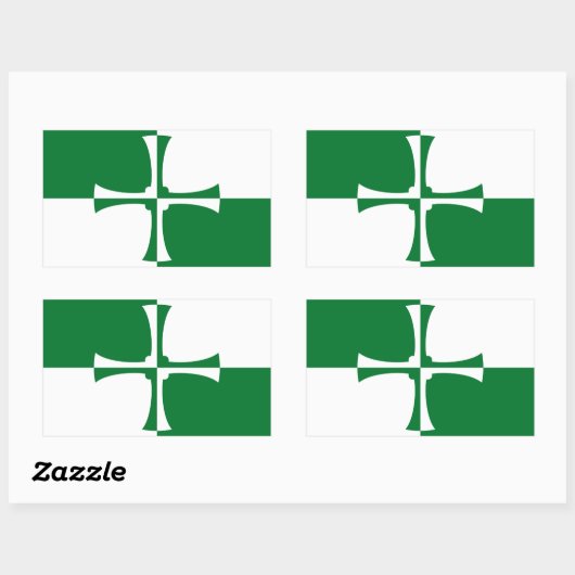 Flag Kirkcudbright/r rechteckige Aufkleber (Blatt)