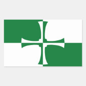 Flag Kirkcudbright/r rechteckige Aufkleber (Vorderseite)