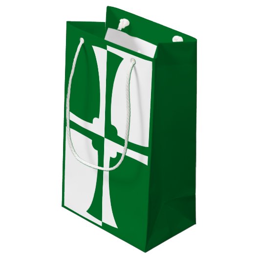 Flag Kirkcudlightshire Small Gift Bag Kleine Geschenktüte (Rückseite Schrägansicht)