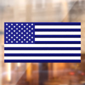 Flag-Klammer für die Unterstützung für dünne blaue Fensteraufkleber (Blatt 2)