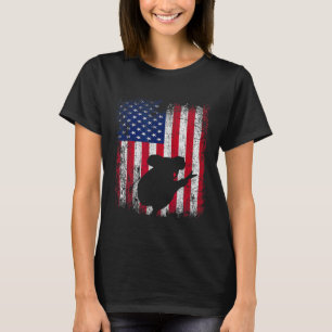 Flag Koala Tier Vintage 4. Juli T-Shirt