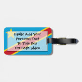 Flag Kongo Easy ID Personal Gepäckanhänger (Rückseite horizontal)