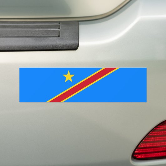 Flag Kongo Kinshasa Autoaufkleber (Auf Auto)