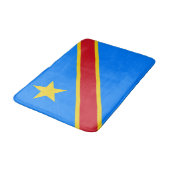 Flag Kongo Kinshasa Badematte (Schrägansicht)